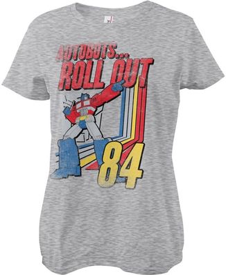 Transformers Autobots - Roll Out Girly Tee Damen T-Shirt Heathergrey