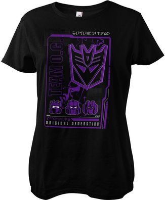 Transformers Decepticon Original Generation Girly Tee Damen T-Shirt Black