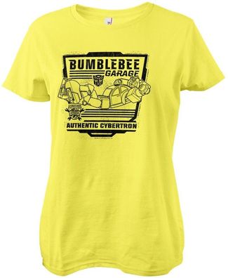 Transformers Bumblebee Garage Girly Tee Damen T-Shirt Yellow