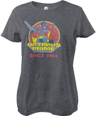 Transformers Optimus Prime - Since 1984 Girly Tee Damen T-Shirt Dark/Heather