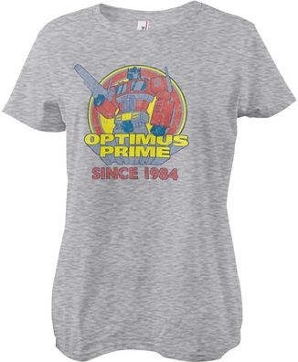 Transformers Optimus Prime - Since 1984 Girly Tee Damen T-Shirt Heathergrey