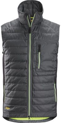 Snickers Weste AllroundWork 37.5® Isolator Arbeitsweste Stahlgrau/Schwarz