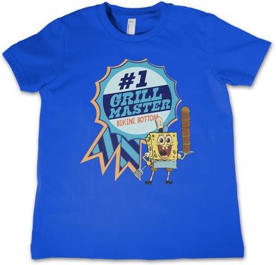 Spongebob Bikini Bottom Grill Master Kids T-Shirt Blue