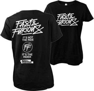 The Fast and the Furious Rider Girly Tee Damen T-Shirt Black