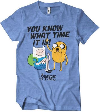 It'S Adventure Time T-Shirt Blue/Heather