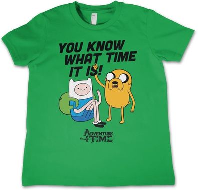 It'S Adventure Time Kids Kinder T-Shirt Green