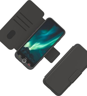 Doro Wallet Case graphit für Aurora A3x