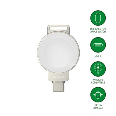 4smarts Wireless Charger für Apple Watch, silber