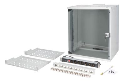 Digitus Netzwerk-Set SOHO PRO, 483 mm 19Zoll - 12HE, 540 x 400mm
