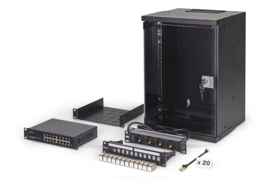 Digitus Netzwerk-Set SOHO PRO, 254 mm 10Zoll - 9HE, 315 x 300 mm