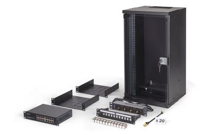 Digitus Netzwerk-Set SOHO PRO, 254 mm 10Zoll - 12HE, 315 x 300mm