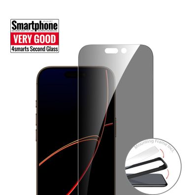 4smarts Second Glass Privacy mit Montagerahmen iPhone 17 Pro