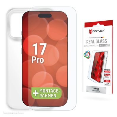 Displex Panzerglas 10H inklusive Handyhülle transparent für iPhone 17 Pro