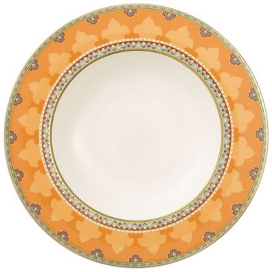 Villeroy & Boch Vorteilset 6 Stück Samarkand Mandarin Suppenteller Premium Bone