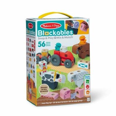Melissa & Doug - Blockables Bauernhof Spielset