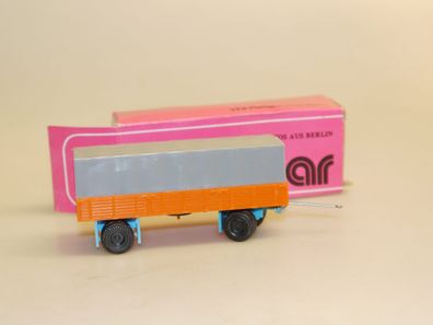 1:87 Minicar Berlin 2-Achs-Anhänger orange/blau, top/ovp