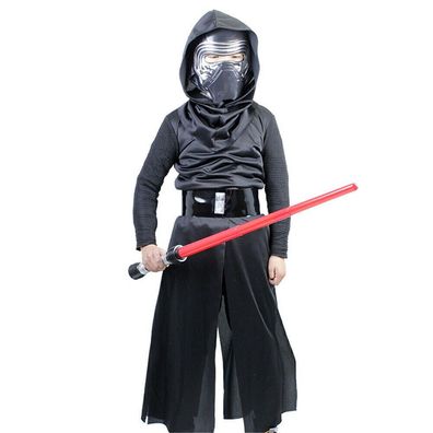 Jungen Kylo Ren Cosplay Kostum Kinder Party Outfit Karneval Fasching Kleidung