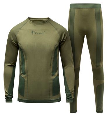 Pinewood 5608 Seamless Function Base Layer Set Herren Olive Green (770)