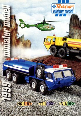 Roco H0 N TT miniatur modell 1999 Prospekt Katalog Sortiment Programm