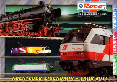 Roco H0 N TT Prospekt Katalog Sortiment Programm "Abenteuer Eisenbahn - fahr mit!"