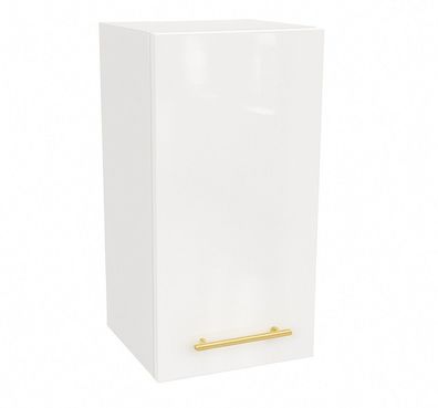 Hängeschrank 30cm Weiß Hochglanz SOFT CLOSE, Küchenschrank, LINDA, PURE LINE