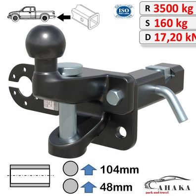 AHK-Einschub 2-Zoll Anhängerkupplung AL-KO US-Adapter für Dodge Ram V Bj. 2019