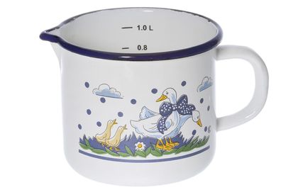KARL KRÜGER Milchtopf m. Ausguss12cm Gänse 125052
