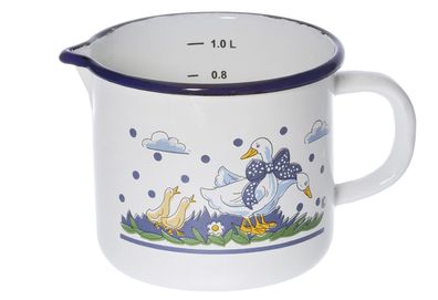 KARL KRÜGER Milchtopf m. Ausguss14cm Gänse 125053