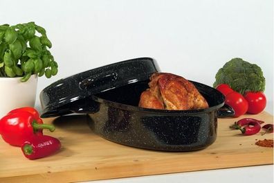 KARL KRÜGER Gänsebräter schwarz 38cm 120806