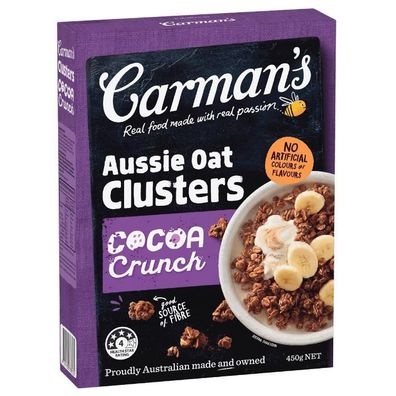 Carman's Aussie Oat Clusters Cocoa Crunch [MHD: 23.10.2025] 450 g