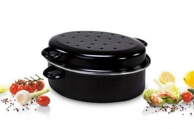 KARL KRÜGER Gänsebräter schwarz matt 38cm 120810