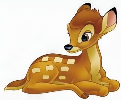 Bambi 14x10cm Essbar Hirsch Tortenaufleger Torte Tortenbild Zuckerbild b01