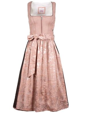 Dirndl Danou 70cm Länge flamingo/lakritz