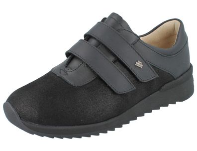 FINN Comfort Finnstretch Ivrea Damen Hallux Halbschuhe schwarz Stretch Leder