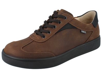 FINN Comfort FINNCO Interlagos Herren Halbschuhe Sneaker braun Fettnubukleder