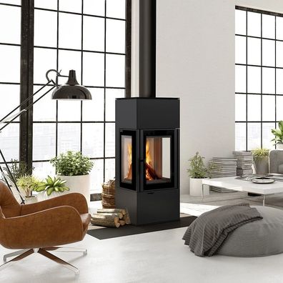 Kratki THOR VIEW Ø150 8 kW Holzofen – Kaminofen modern, effizient und BImSchV 2