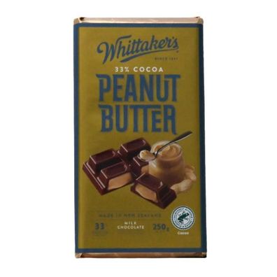 Whittaker's Peanut Butter Schokolade [MHD: 02.10.2025] 250 g