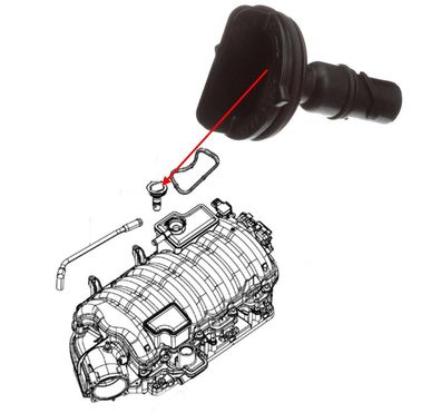 PCV Ventil 5,7L RAM 1500 Bj:09-25 (Gen.4 & Gen.5), Challenger, Charger Bj:07-23,