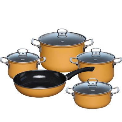 Riess-Kelomat SET DE Vaisselle 5 PIÈCES Orange