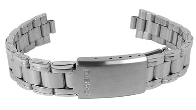 Casio Damen| Uhrenarmband Edelstahl silbern matt/glänzend LTP-1259D