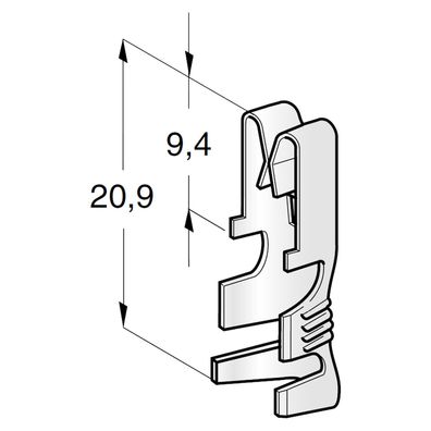 Flachsteckhülse | MTA UNI F630 | 6,3mm | 0,5-1,5mm²