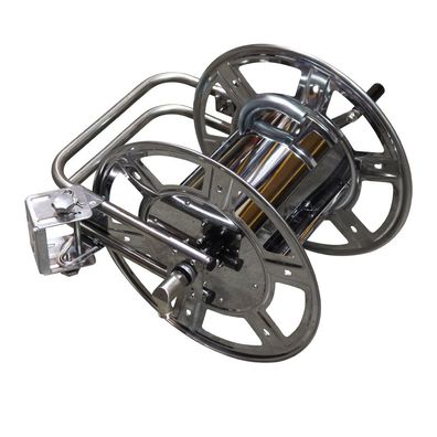 Schlauchabroller Wand Edelstahl, 3/4"