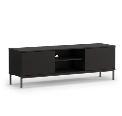 AX LIVING Lowboard TV „Queba QT05“ - 150 cm Breite, Modern in Schwarz