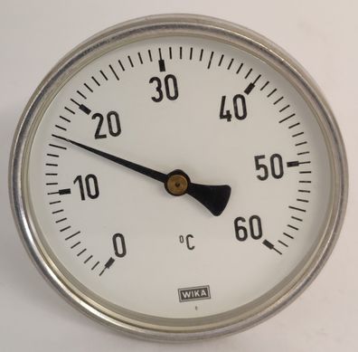 WIKA Bimetall Thermometer 0°C - 60°C Ø 100mm Tauchschaft 95 mm