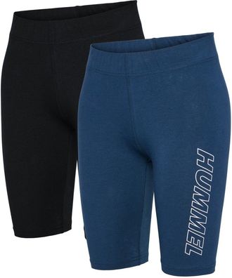 Hummel Damen Sportshorts Hmlte Maja 2-Pack Mw C Tight Shorts 214971