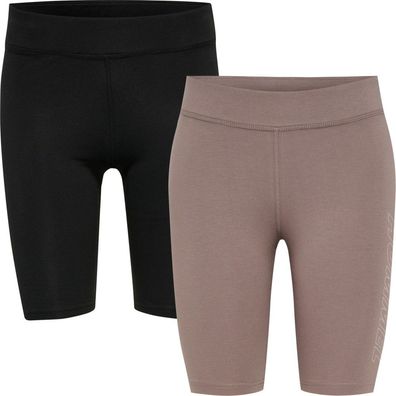 Hummel Damen Short Leggings Hmlte Maja 2-Pack Mw C Tight Shorts