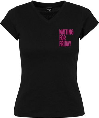 Mister Tee Damen T-Shirt Ladies Waiting For Friday Box Tee