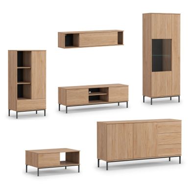 AX LIVING Möbel für Wohnzimmer Queba 2 - Stilvolles Modern in Hikora