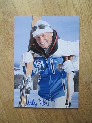 Skirennfahrer, Filmemacher, Designer Willy Bogner - handsigniertes Autogramm!!!