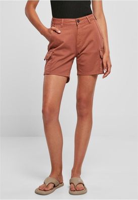 Urban Classics Damen Ladies High Waist Cargo Shorts